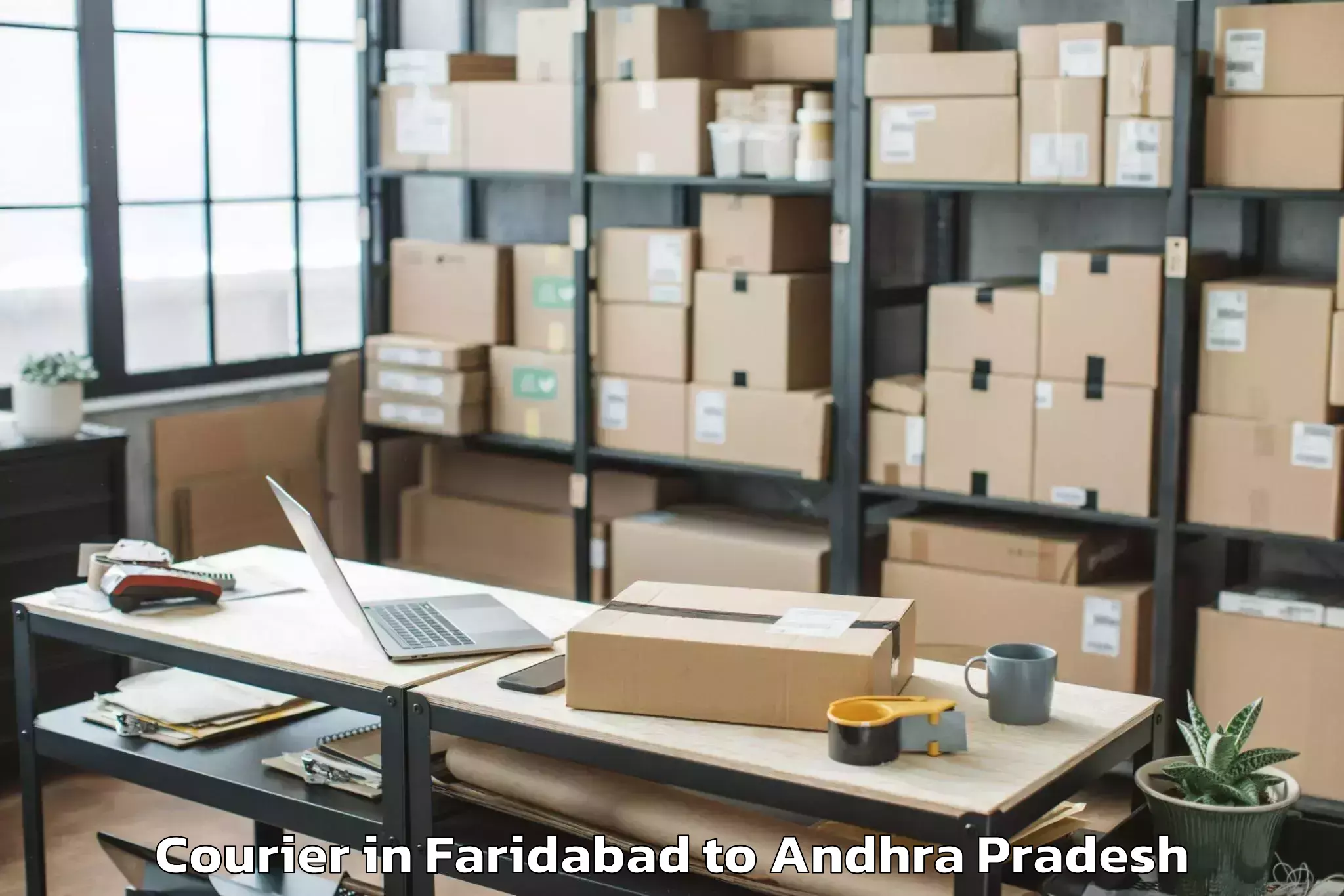 Expert Faridabad to Merakamudidam Courier